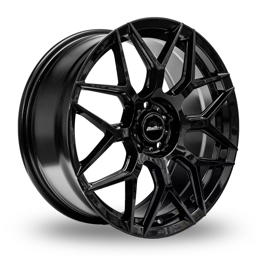 7.5x17 5x108 ET35 Calibre SPA (Gloss Black) (73.1cb) (690kg Load) Alloy Wheels