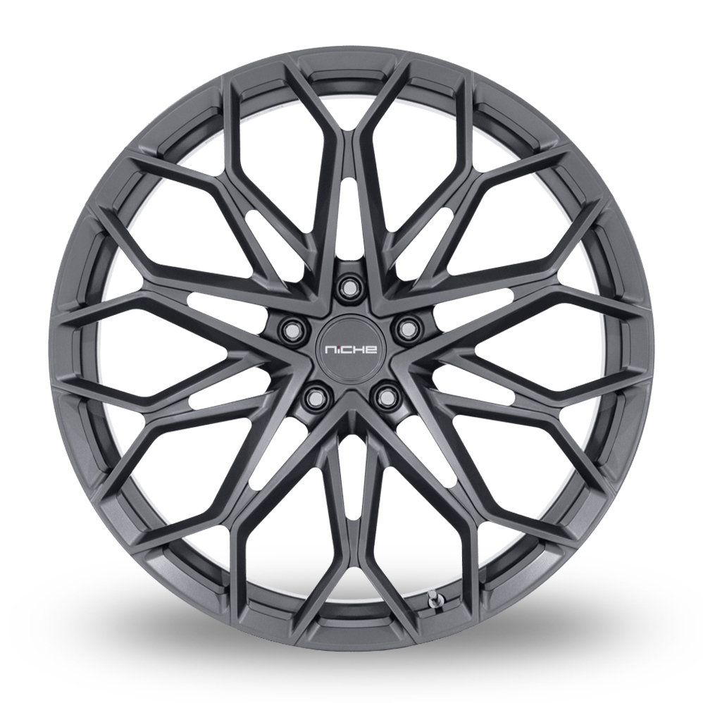 20" Niche NC600 Manta (USA Warehouse) Satin Gunmetal Alloy Wheels