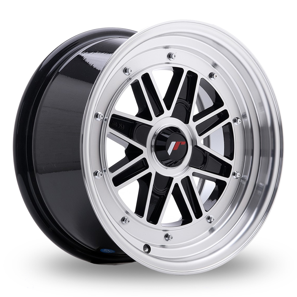 Japan Racing JR31 (7.5x15) (Custom Fitment) Gloss Black Machined Face Alloy Wheels