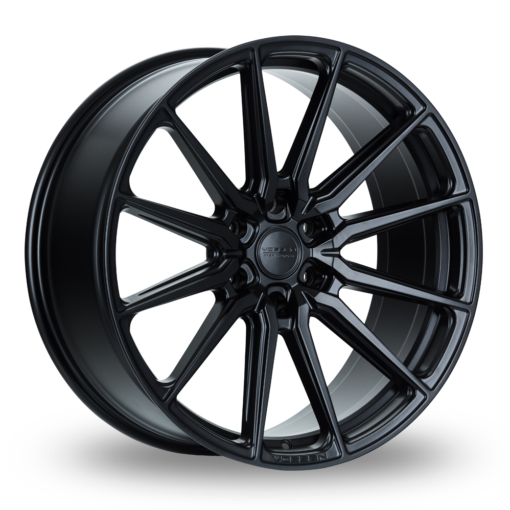 Vossen HF6-1 (9.5x20) (Deep Concave) Satin Black Alloy Wheels