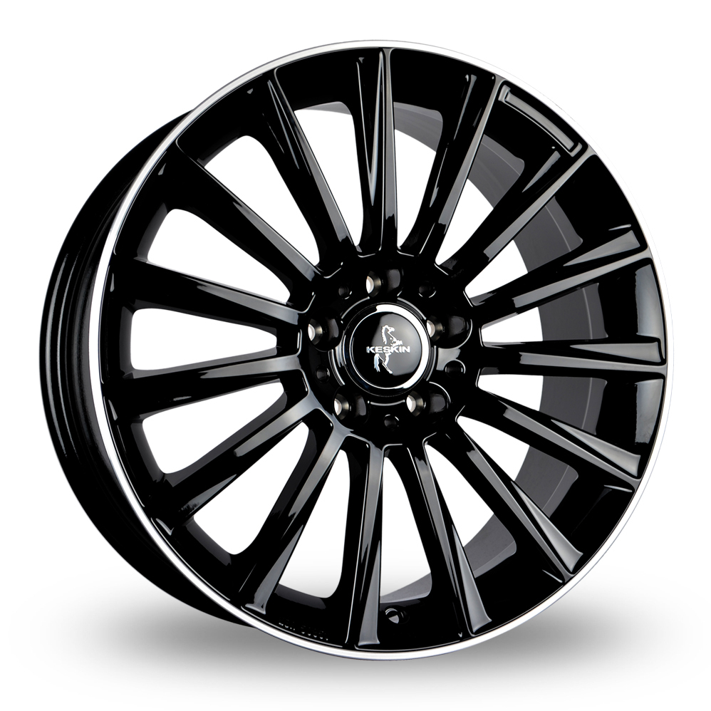 Keskin Tuning KT18 Black Polished Lip Alloy Wheels