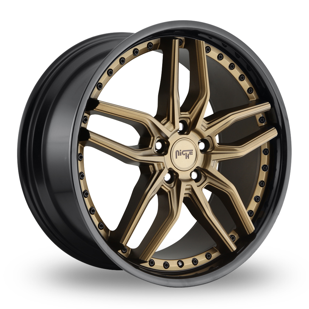 Niche M195 Methos (USA Warehouse) Matt Bronze Black Bead Ring Alloy Wheels