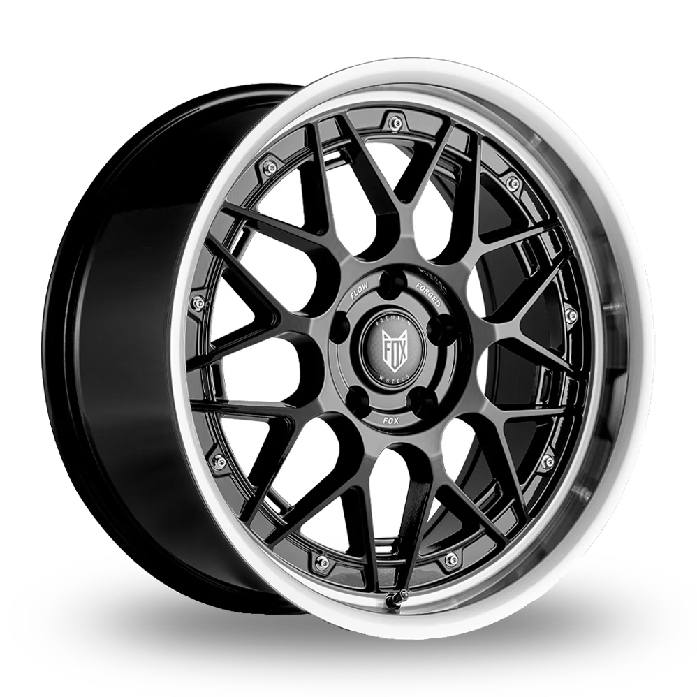 Fox Racing Hiro Black Polished Rim Alloy Wheels