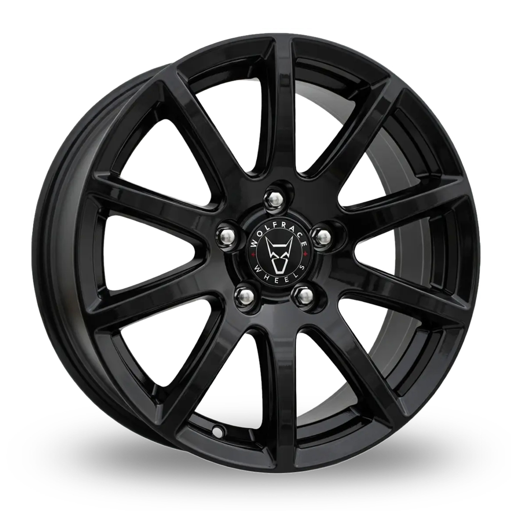 Wolfrace Eurosport TUV Milano Gloss Black Alloy Wheels