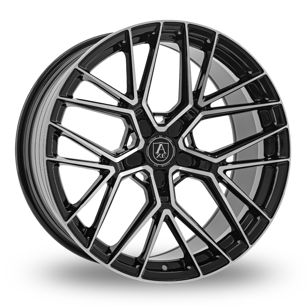 Axe EX52 Gloss Black Polished Alloy Wheels