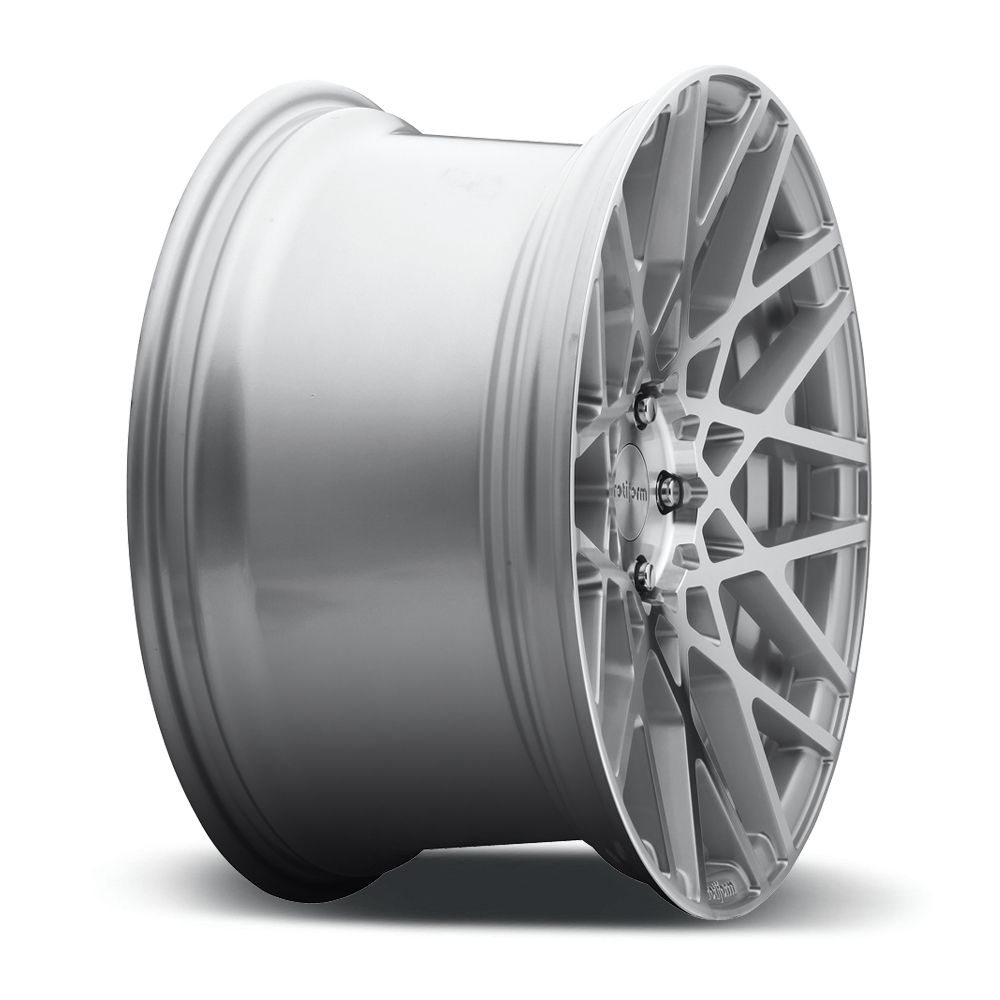 19" Rotiform R110 BLQ Gloss Silver Machined Alloy Wheels