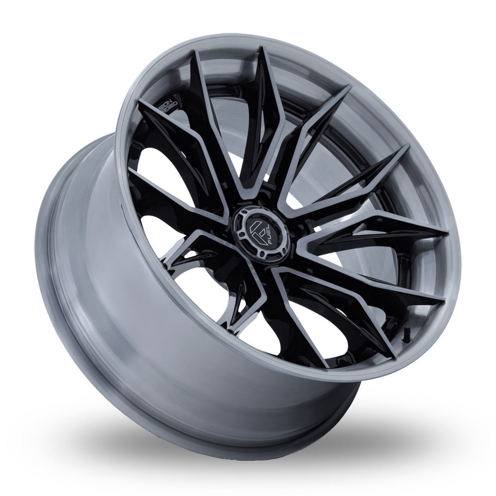 20" Fuel Off-Road FC404 Mutiny Gloss Black Brushed Dark Tint Alloy Wheels