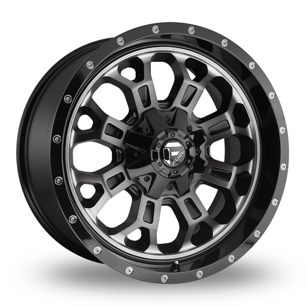 Fuel Off-Road D561 Crush (USA Warehouse) Gloss Machined Double Dark Tint Alloy Wheels