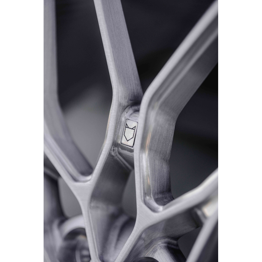19" Fox Racing FG9 Forged Brushed Silver Alloy Wheels