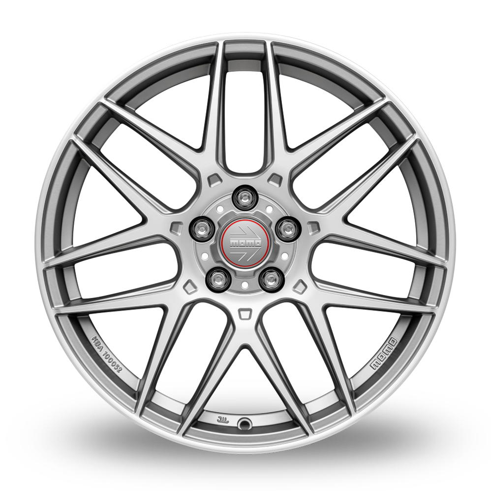 18" Momo Competizione Silver Polished Alloy Wheels