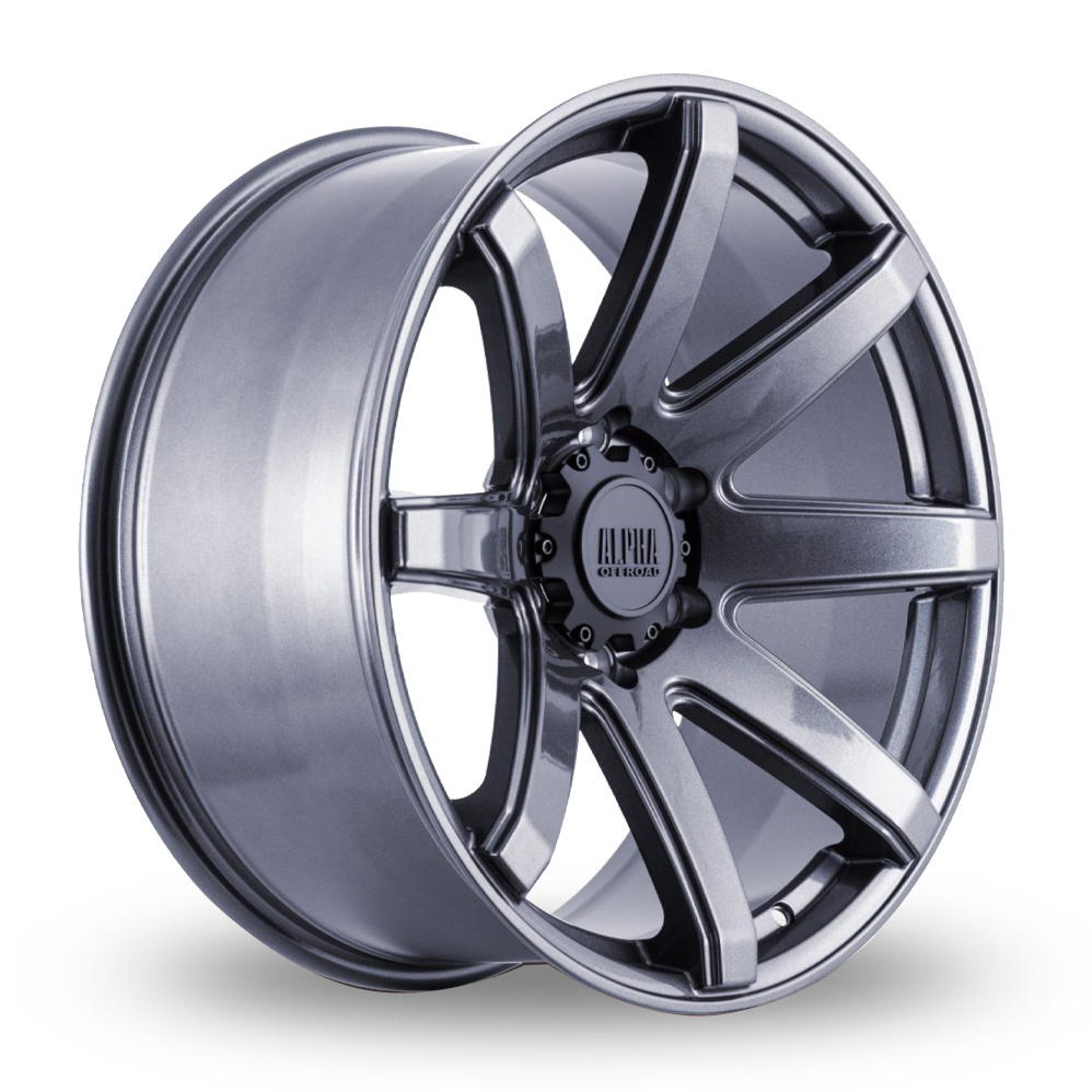 Alpha Off-Road Nomad Hyper Grey Alloy Wheels