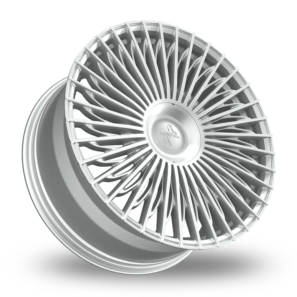 19" Keskin Tuning KT X1 Silver Polished Alloy Wheels