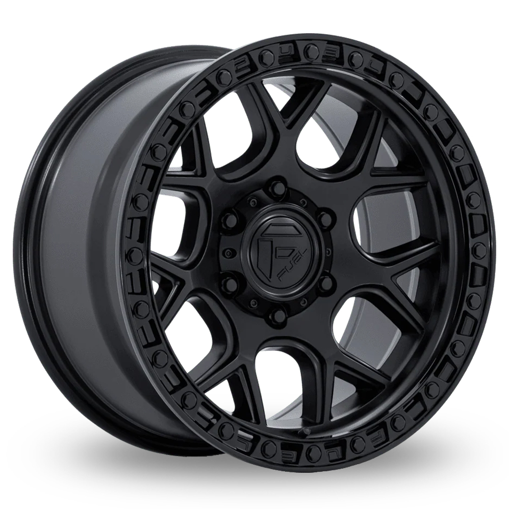 Fuel Off-Road FC908 Puma (USA Warehouse) Matt Black Gloss Black Lip Alloy Wheels