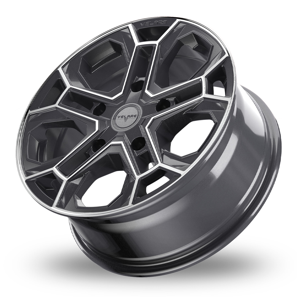 20" Velare VLR-ST Platinum Grey Polsihed Alloy Wheels