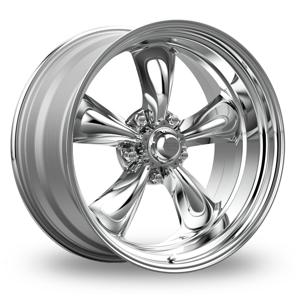 15" American Racing Vintage VN515 Torq Thrust II 1 PC Polished Alloy Wheels