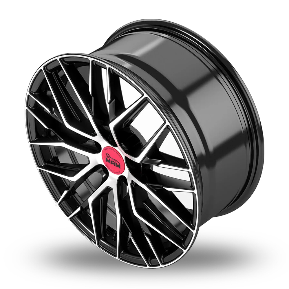 18" MAM RS4 Black Polished Alloy Wheels