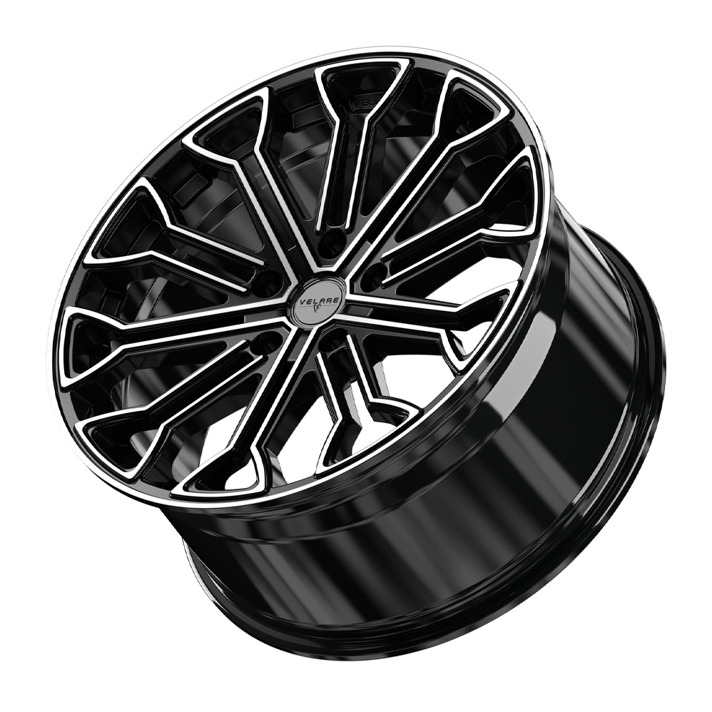 20" Velare VLR04 Gloss Black Machined Alloy Wheels