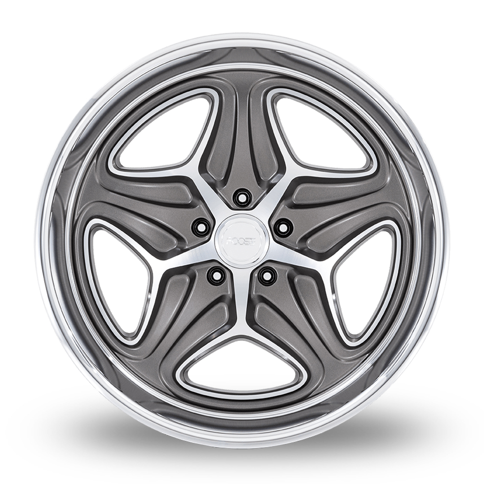 22" Foose F172 Merlot Anthracite Machined Alloy Wheels