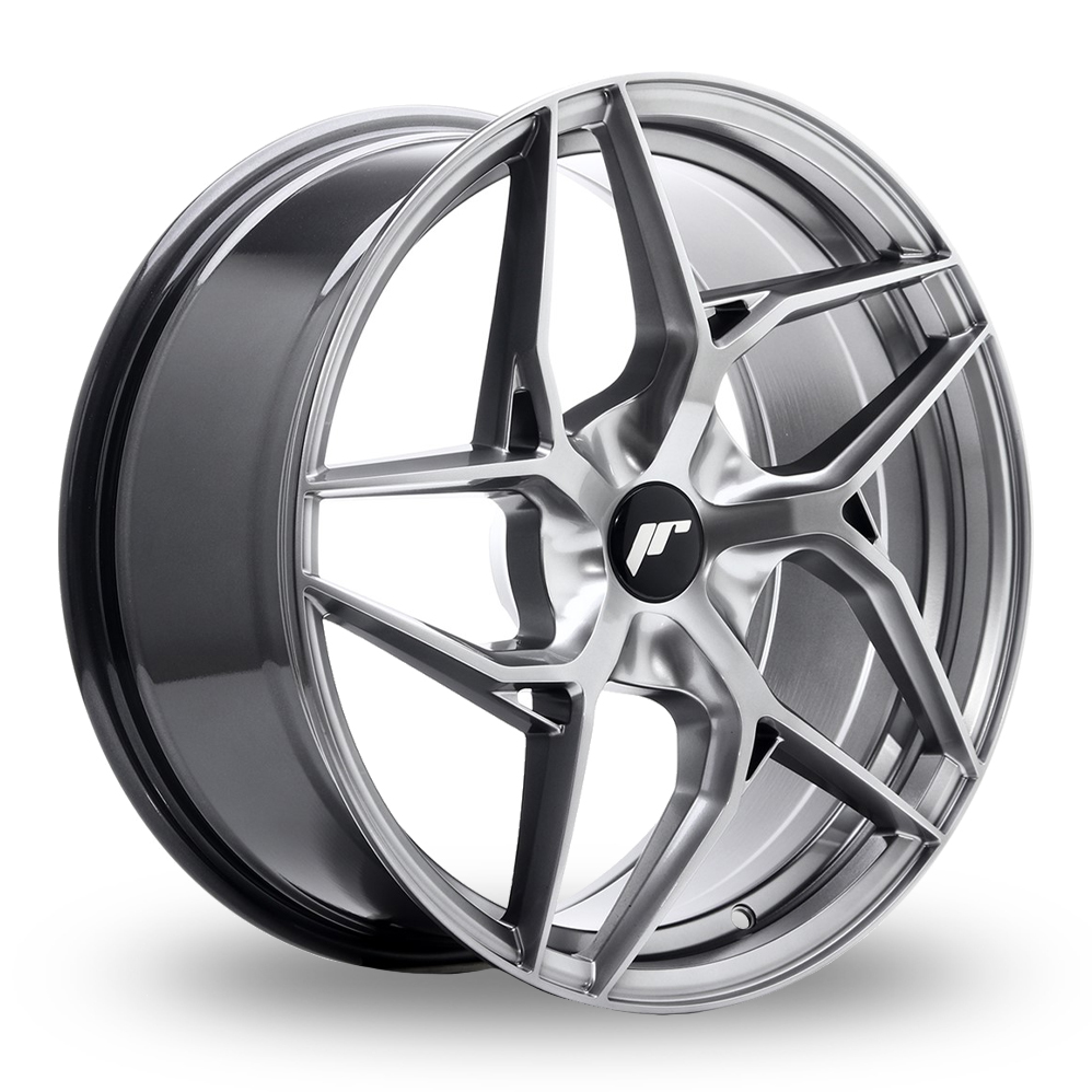 Japan Racing JR35 (8.5x19) (Custom Fitment) Hyper Black Alloy Wheels