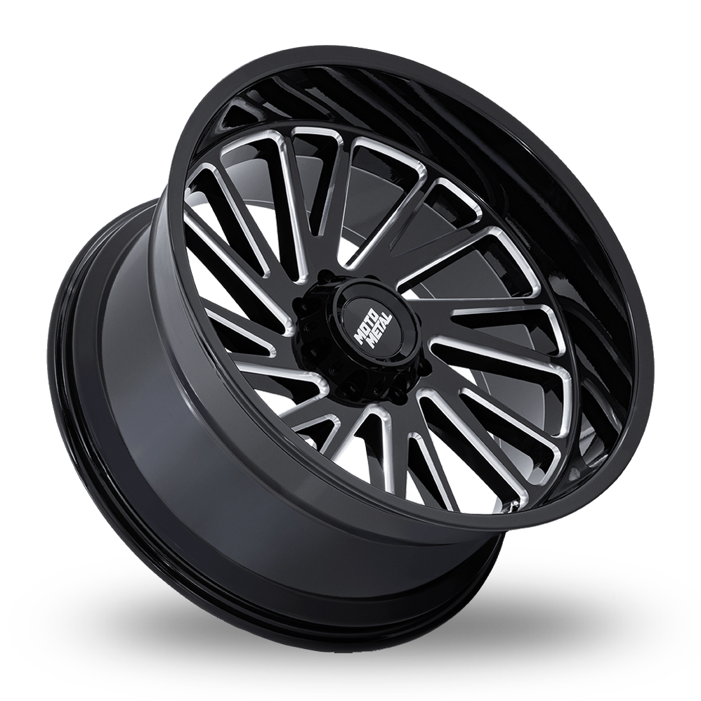 20" Moto Metal MO811 Combat (USA Warehouse) Gloss Black Milled Alloy Wheels