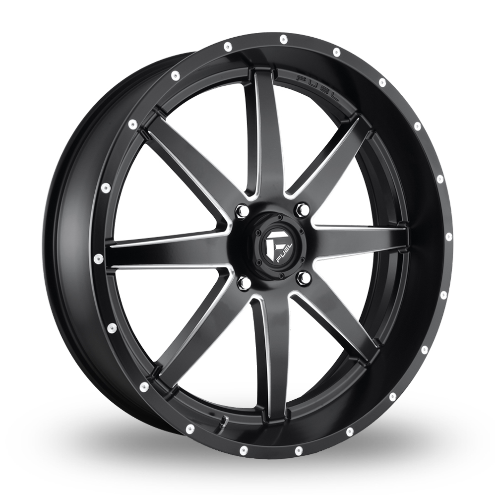 Fuel Off-Road D538 Maverick UTV (USA Warehouse) Matt Black Milled Alloy Wheels