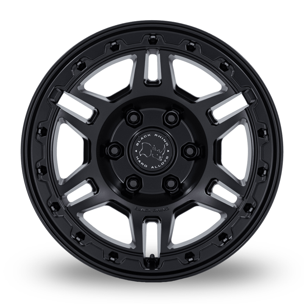 17" Black Rhino BR039 Vanguard (USA Warehouse) Matt Black Alloy Wheels