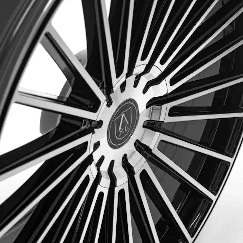 22" Axe EX50 Gloss Black Polished Alloy Wheels