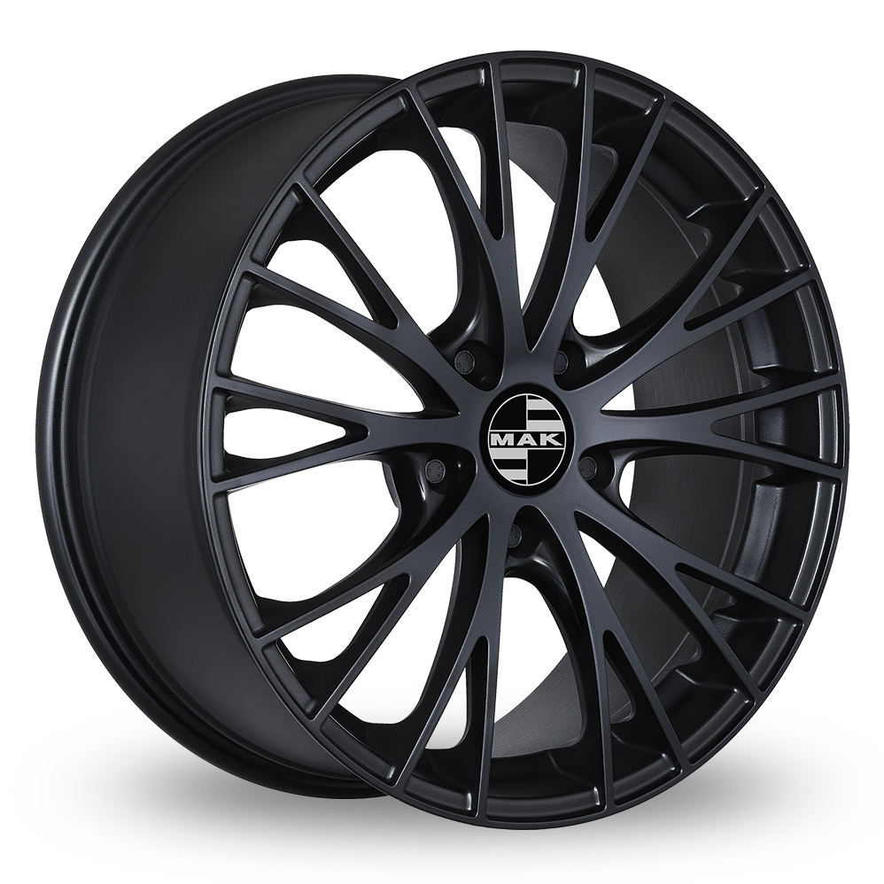 19" MAK Rennen Matt Black Alloy Wheels