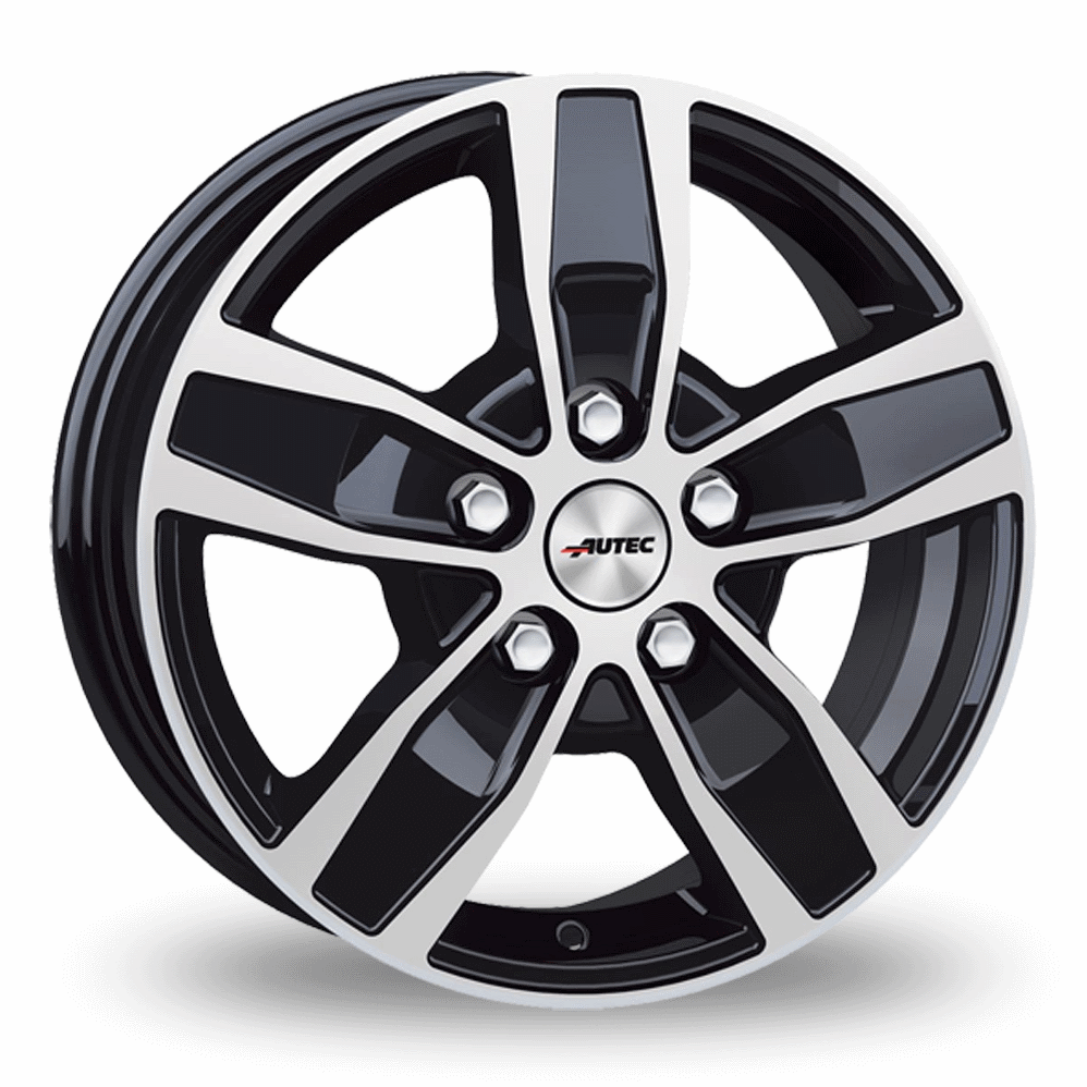 16" Autec Quantro Black Polished Alloy Wheels