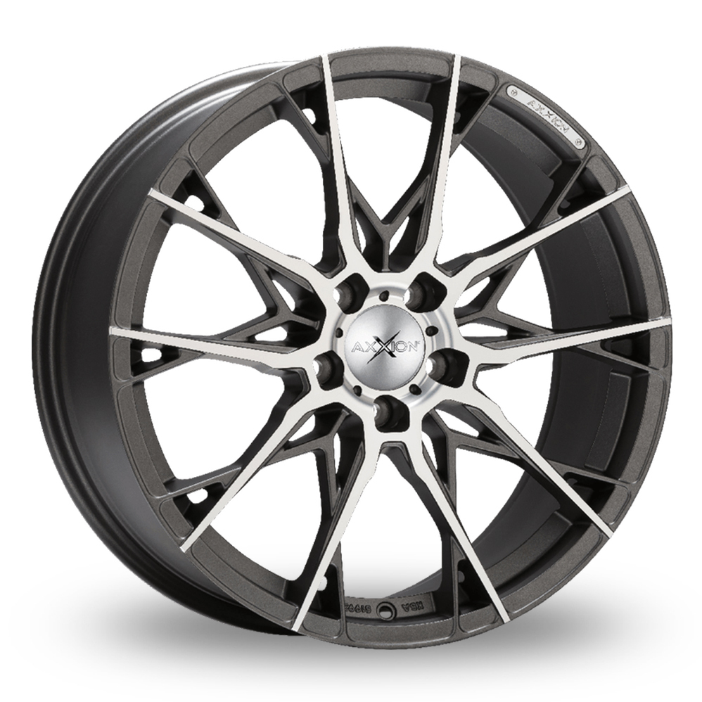 Axxion X1 Daytona Grey Machined Alloy Wheels