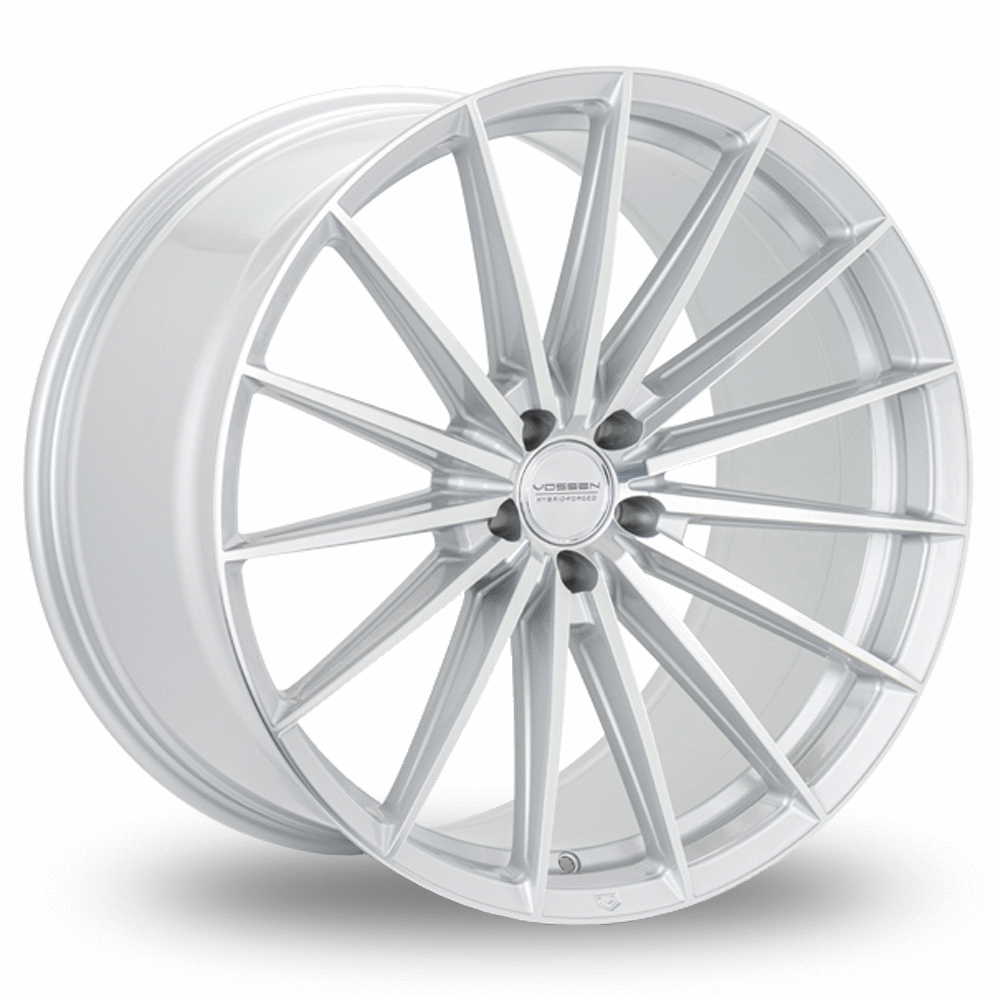 20" Vossen HFX-4 (12x20) (Super Deep Concave) Silver Polished Alloy Wheels