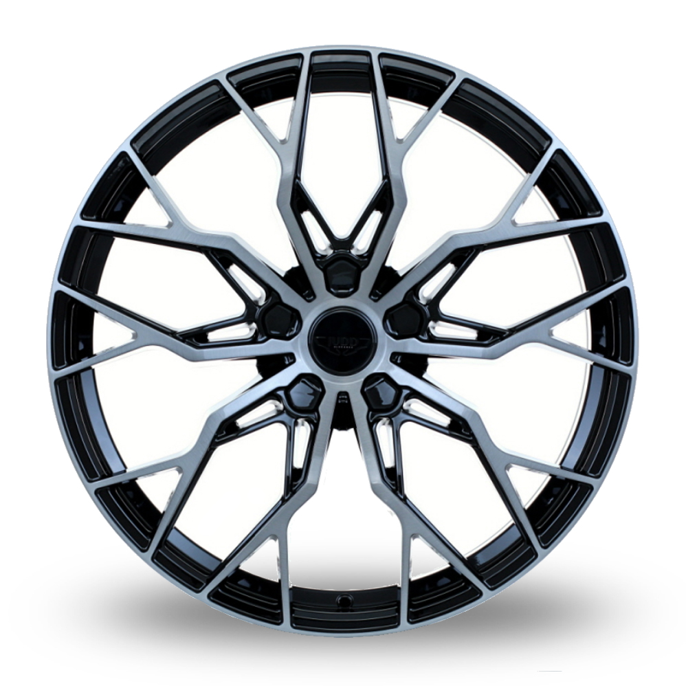 21" Judd JSF1 Gloss Black Titanium Brushed Alloy Wheels