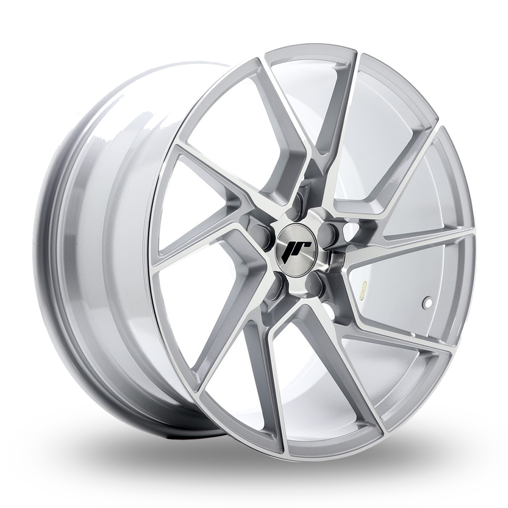 Japan Racing JR33 (9.5x19) (Custom Fitment) Silver Machined Face Alloy Wheels
