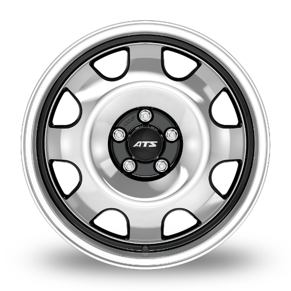 15" ATS CUP Gloss Black Polished Alloy Wheels
