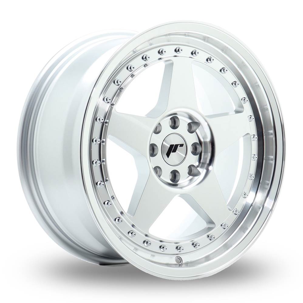Japan Racing JR6 (8x16) Silver Machined Face Alloy Wheels