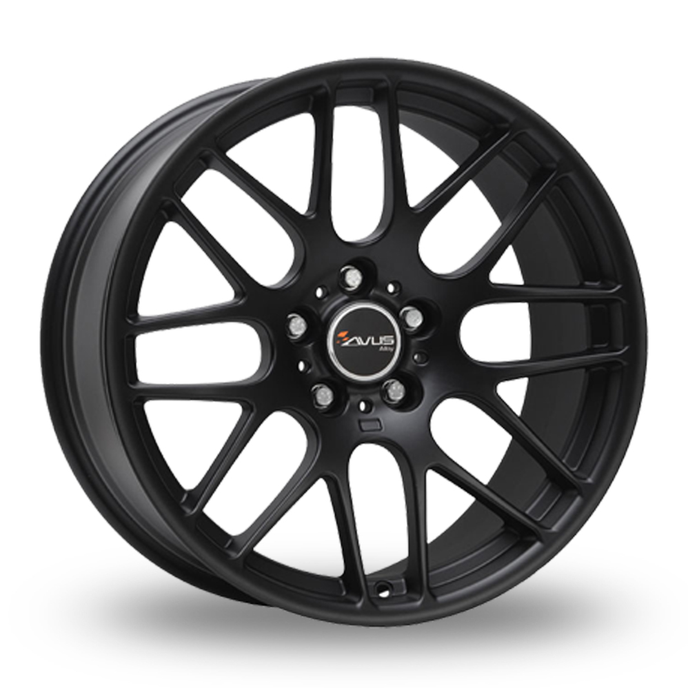 Avus Racing AC-MB4 Matt Black Alloy Wheels