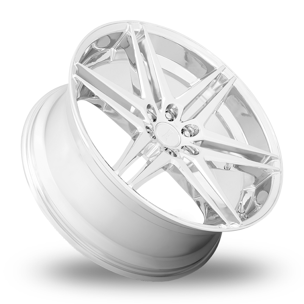 26" DUB S265 Dirty DOG Chrome Alloy Wheels