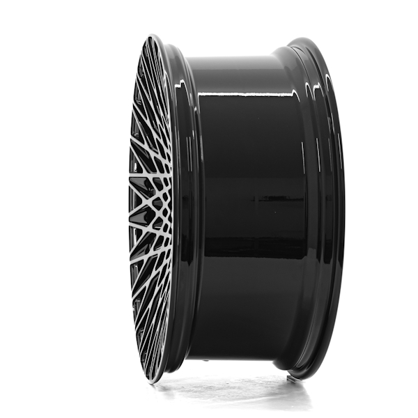 23" Axe Forged FF7 Gloss Black Polished & Tinted Alloy Wheels