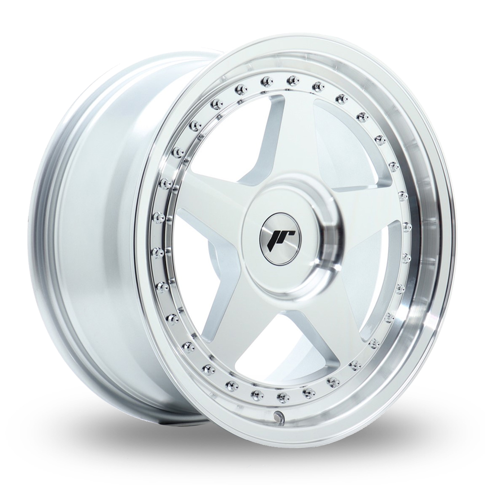 Japan Racing JR6 (8x17) (Custom Fitment) Silver Machined Face Alloy Wheels