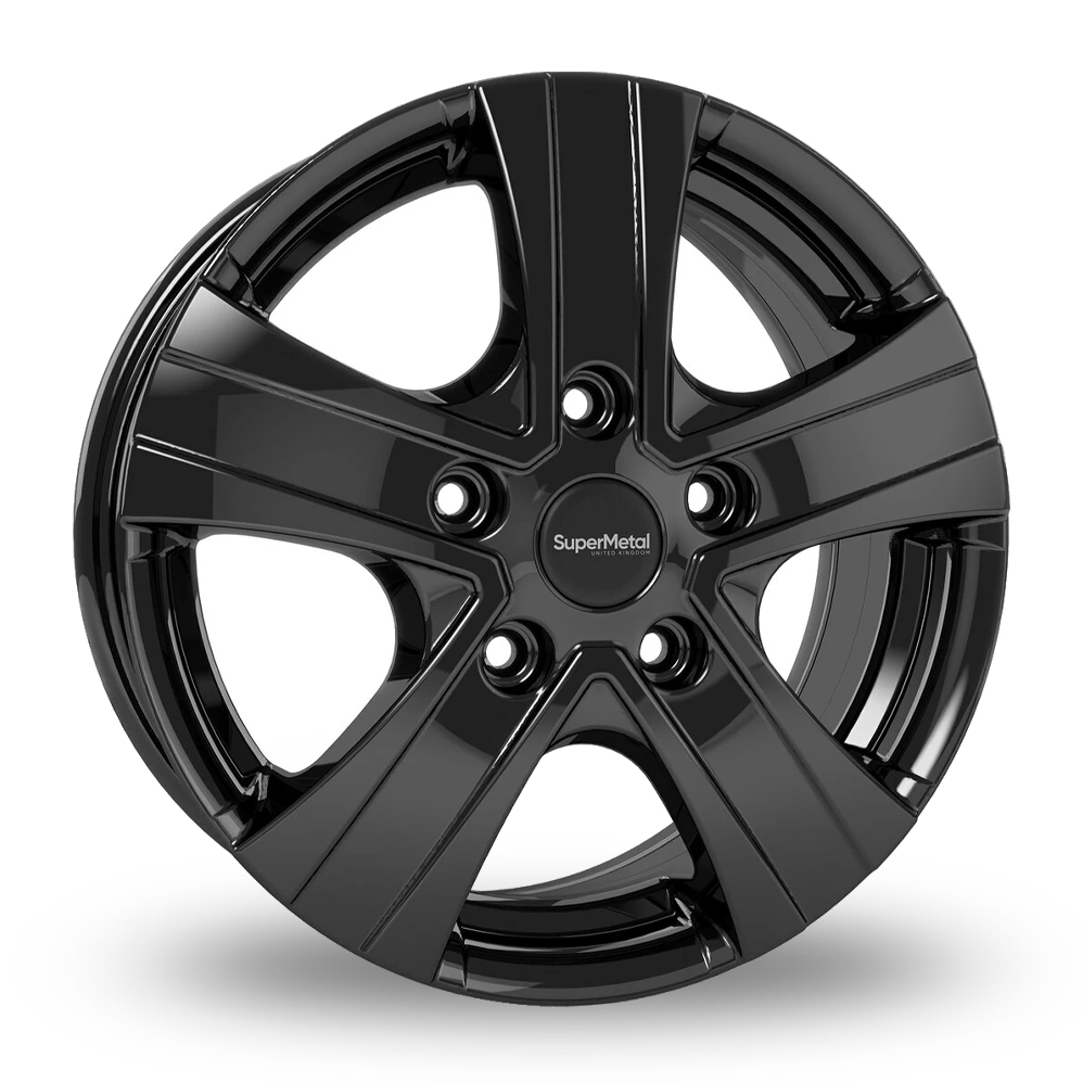 SuperMetal Hammer Gloss Black Alloy Wheels