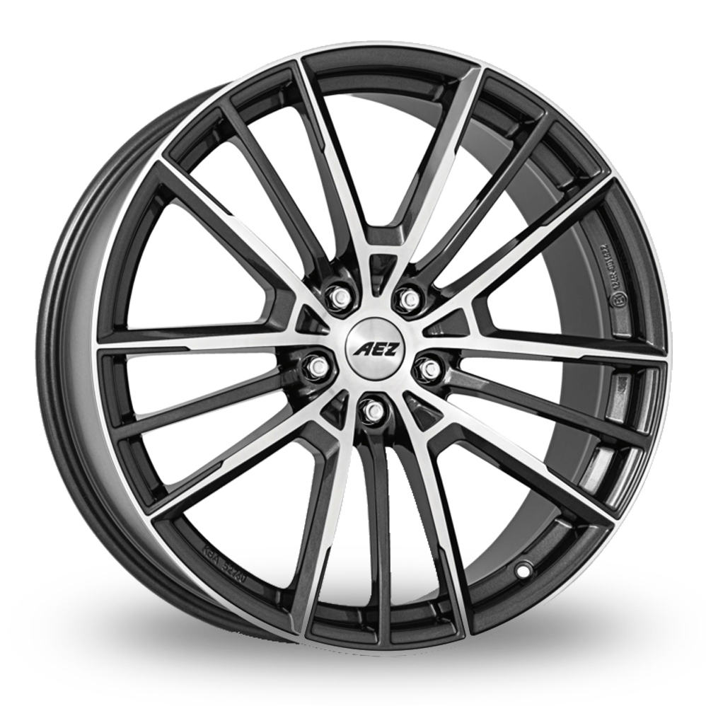 18 Inch AEZ Kaiman Gun Metal Polished Alloy Wheels