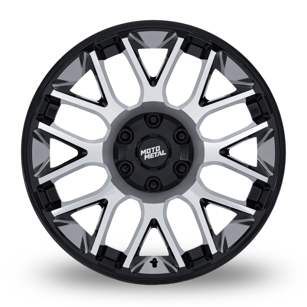 20" Moto Metal MO816 Overlook (USA Warehouse) Gloss Black Machined Alloy Wheels