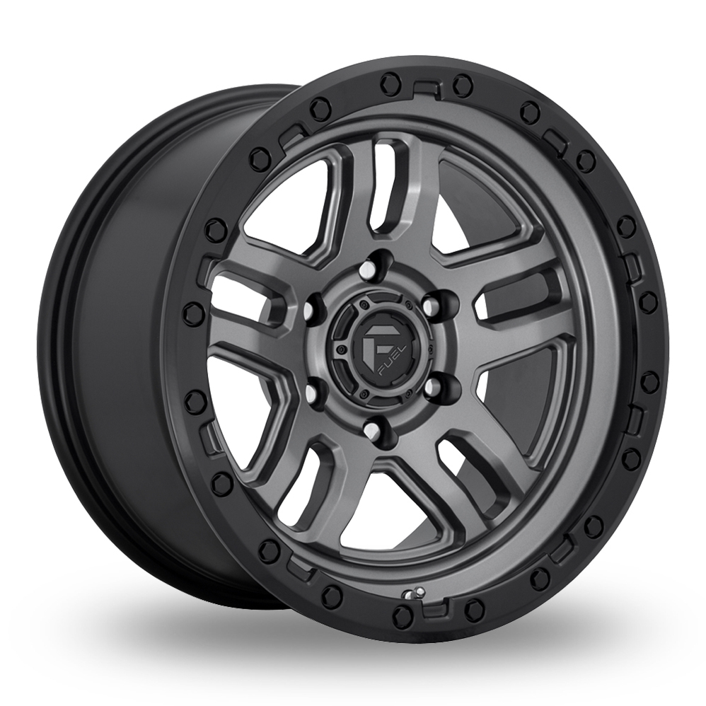 Fuel Off-Road D701 Ammo (USA Warehouse) Matt Gunmetal Black Bead Ring Alloy Wheels
