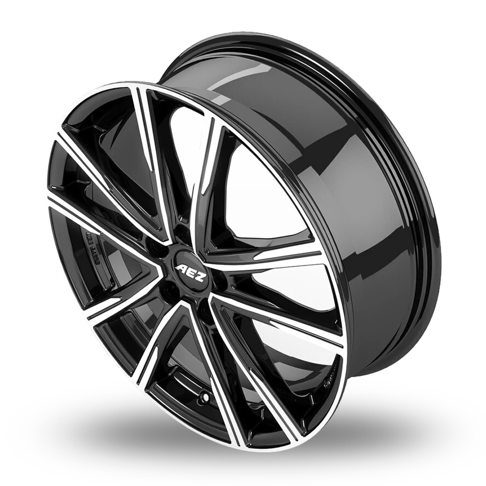 20" AEZ Montreal Black Polished Alloy Wheels