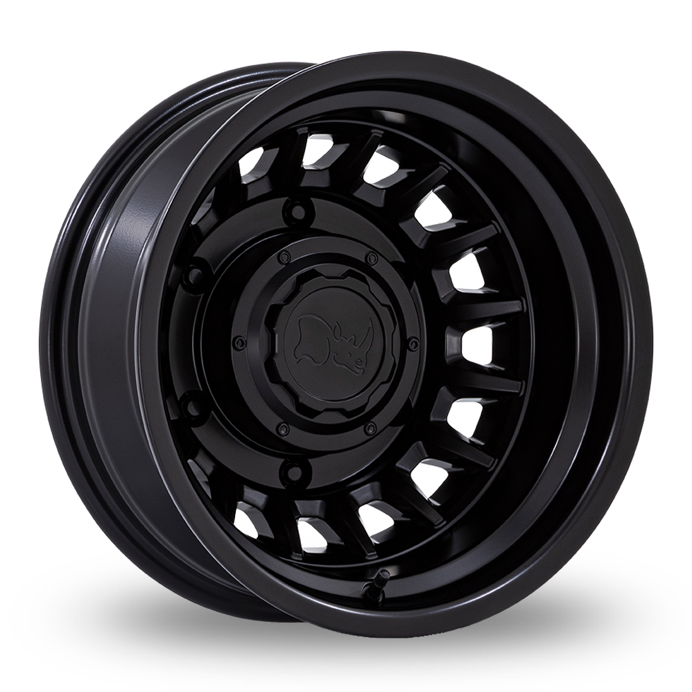 6x16 6x205 ET110 Black Rhino BR019 Aliso Dually (EU Warehouse) (Matte Black) (161.0cb) (1451kg Load) (13.7kg Weight) Alloy Wheels