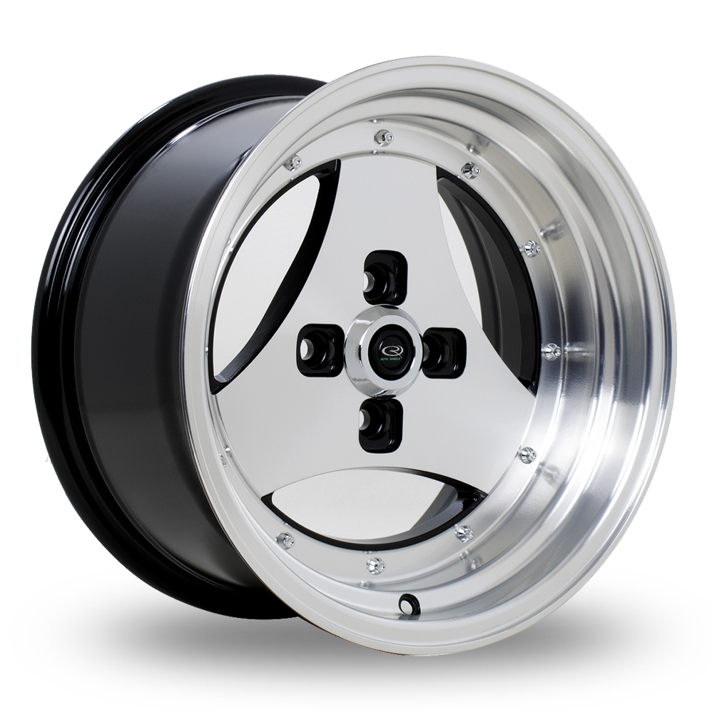 Rota Triad Black Polished Alloy Wheels