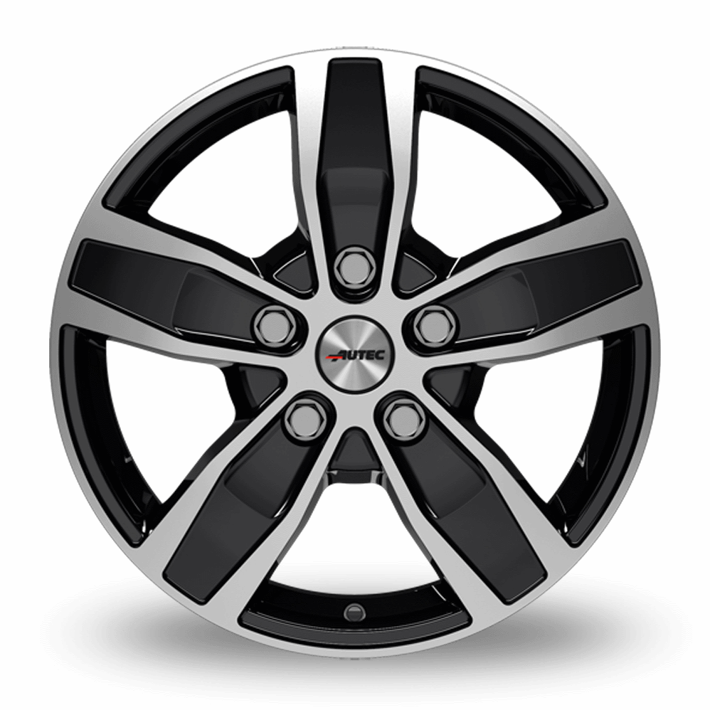 16" Autec Quantro Black Polished Alloy Wheels