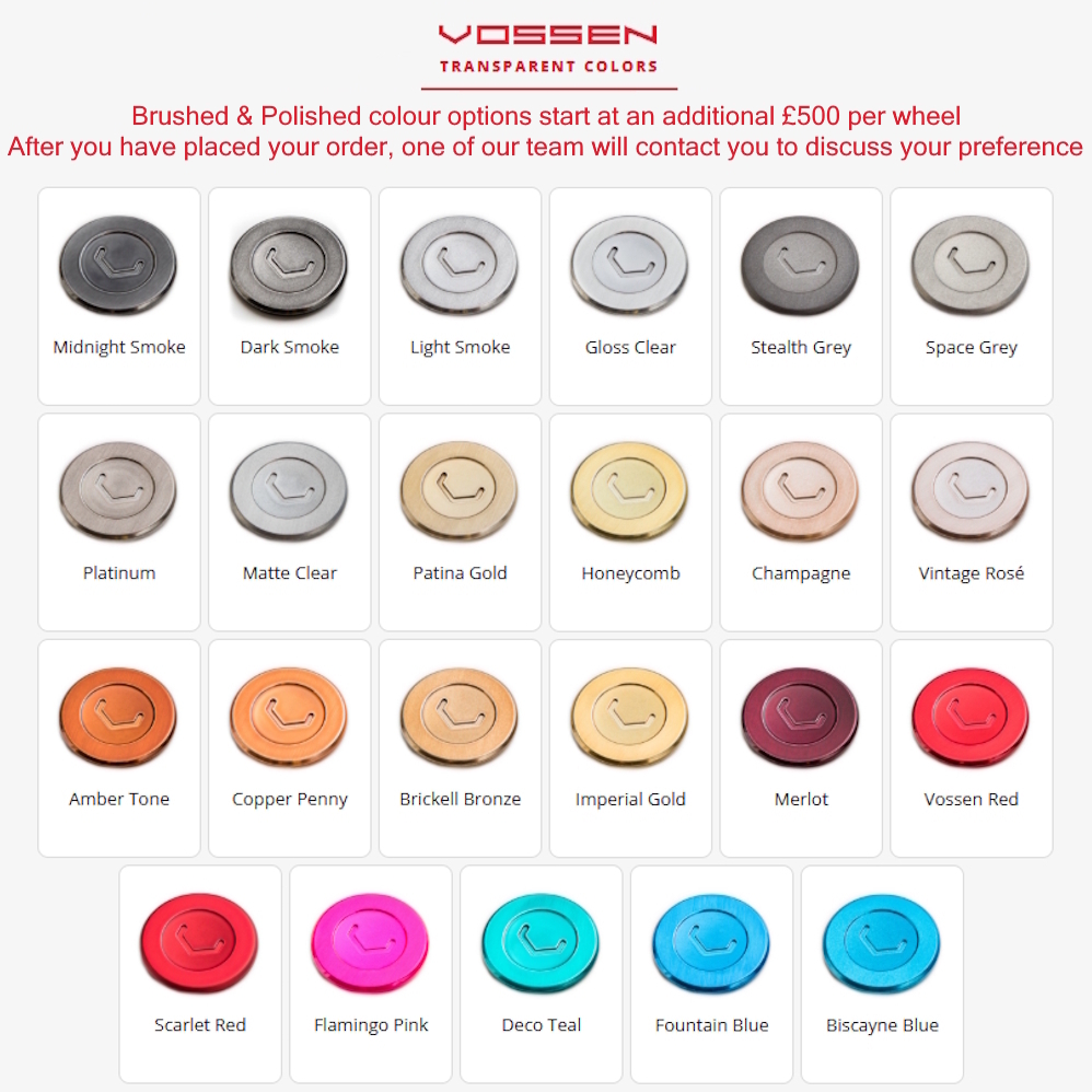 26" Vossen Forged Series 17 - S17-18 Custom made to any colour Alloy Wheels