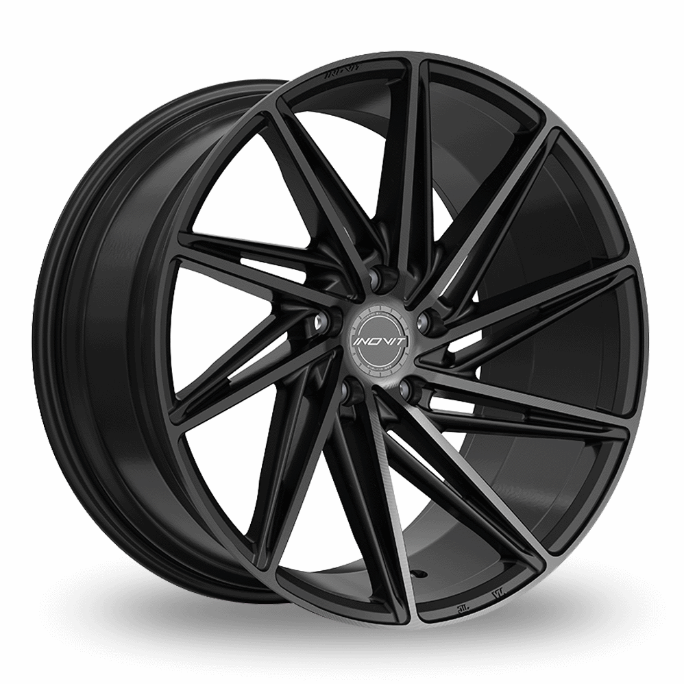20" Inovit Turbine 2 Satin Black Machined Dark Tint Alloy Wheels