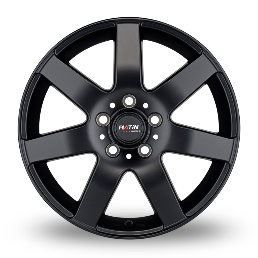 16" Platin P 04 Matt Black Alloy Wheels